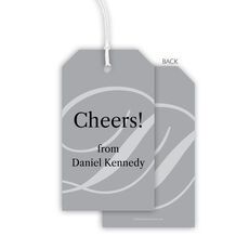 Script Initial Hanging Gift Tags