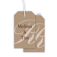 Script Initial Hanging Gift Tags