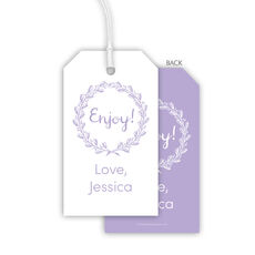 Enjoy Wreath Hanging Gift Tags