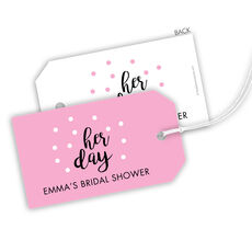 Her Day Confetti Hanging Gift Tags