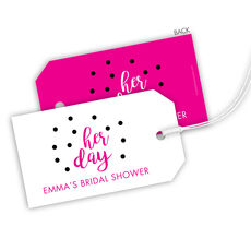 Her Day Confetti Hanging Gift Tags