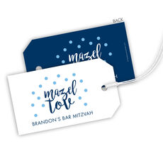 Mazel Tov Confetti Hanging Gift Tags
