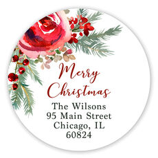 christmas address labels christmas