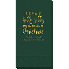 Holly Jolly Christmas Guest Towels