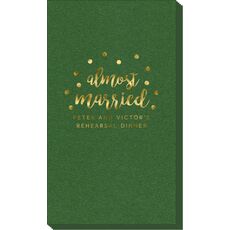 Confetti Dot Almost Married Linen Like Guest Towels