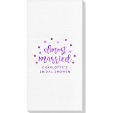Confetti Dots Almost Married Deville Guest Towels