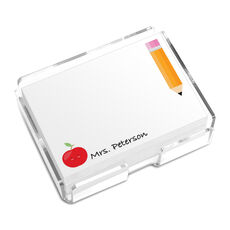 Apple and Pencil 4x3 Post-it® Notes