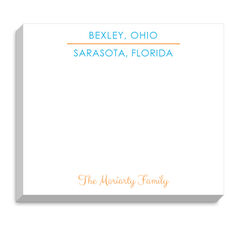 Moriarty Snowbird Duo Zip Code Jumbo Notepads