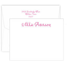 Triple Thick Dandy Flat Note Cards - Raised Ink