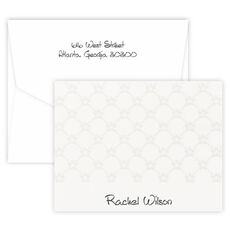 Triple Thick Embossed Sonata Folded Note Cards - Raised Ink