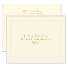 Embossed Dot Folded Note Cards - Raised Ink