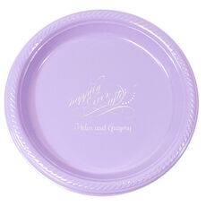Personalized Happily Ever After Plastic Plates