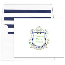 Tennis Crest Folded Note Cards