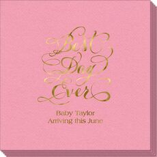 Whimsy Best Day Ever Linen Like Napkins