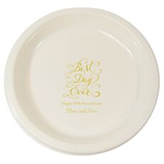 Whimsy Best Day Ever Plastic Plates