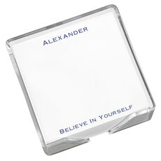Bellmore Memo Square with Acrylic Holder