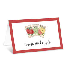 Garden Seed Packets Folded Enclosure Cards