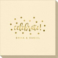 Confetti Dots Celebrate Linen Like Napkins