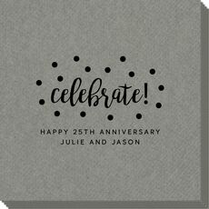Confetti Dots Celebrate Linen Like Napkins