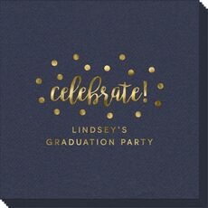 Confetti Dots Celebrate Linen Like Napkins