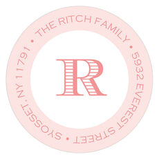 Perfectly Framed Round Address Labels