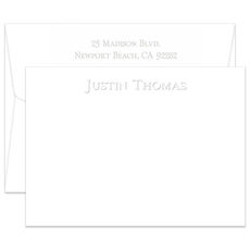 Triple Thick Montreal Flat Note Cards - Embossed