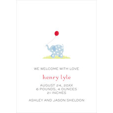 Blue Picadilly Circus Birth Announcements