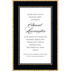 Sparkle Border Invitations