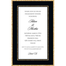 Sparkle Border Invitations