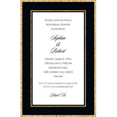 Sparkle Border Invitations