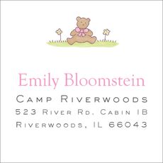 Pink Teddy Bear Calling Cards