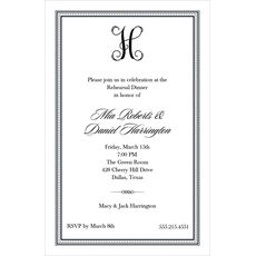 Elegant Border Invitations