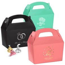 Design Your Own Bridal Shower Gable Favor Boxes