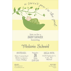 Pea in the Pod Shower Invitations