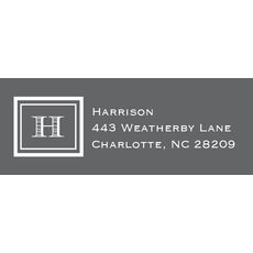 Gray Rectangle Address Labels