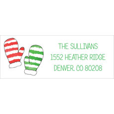 Warm Woolen Mittens Return Address Labels