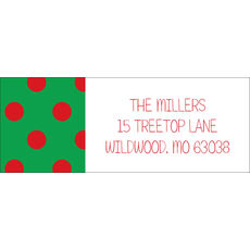 Happy Christmas Return Address Labels
