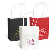 Personalized Confetti Dot Mini Twisted Handled Bags