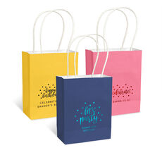 Personalized Confetti Dot Mini Twisted Handled Bags
