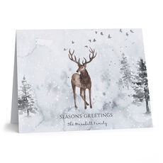 No Photo Personalized Christmas Cards 2024