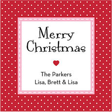 Jolly Holiday Red Enclosure Cards