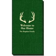 Antlers Moire Guest Towels
