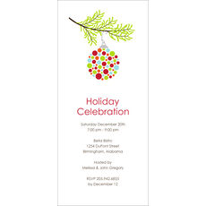 Festive Hip Ornament Invitations