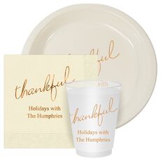 Expressive Script Thankful