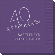 40 & Fabulous Napkins
