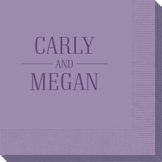 Modern Couple Detail Napkins