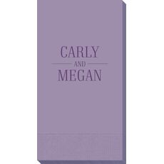 Modern Couple Detail Guest Towels