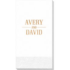 Modern Couple Detail Guest Towels