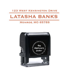 Banner Name Self-Inking Stamp