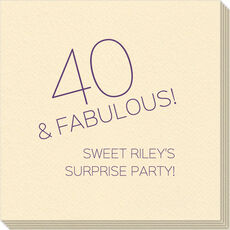 40 & Fabulous Linen Like Napkins